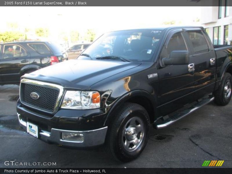 Black / Black 2005 Ford F150 Lariat SuperCrew