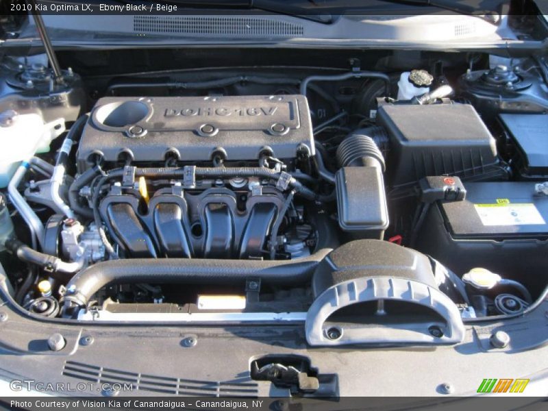 Ebony Black / Beige 2010 Kia Optima LX