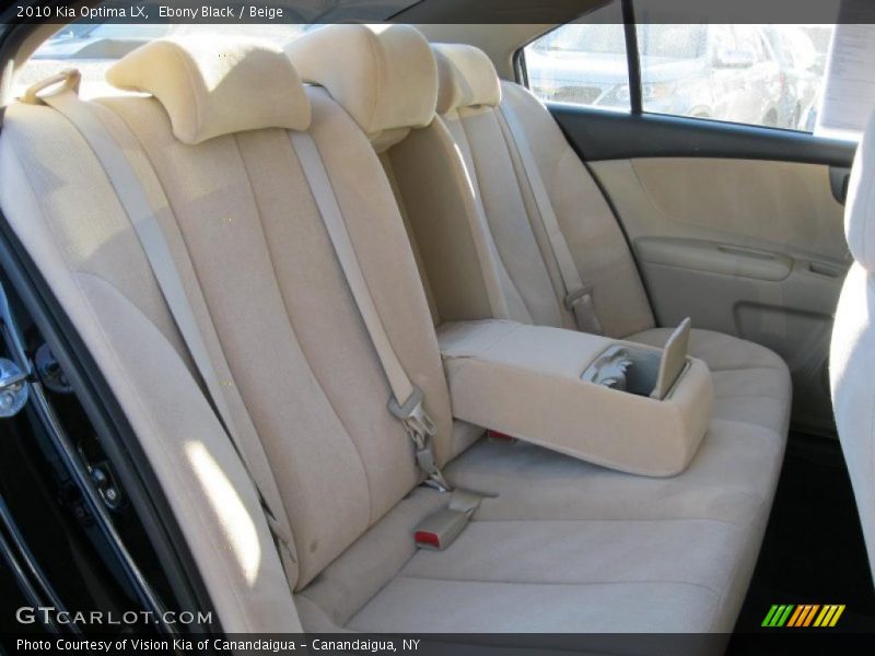 Ebony Black / Beige 2010 Kia Optima LX