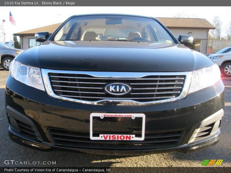 Ebony Black / Beige 2010 Kia Optima LX