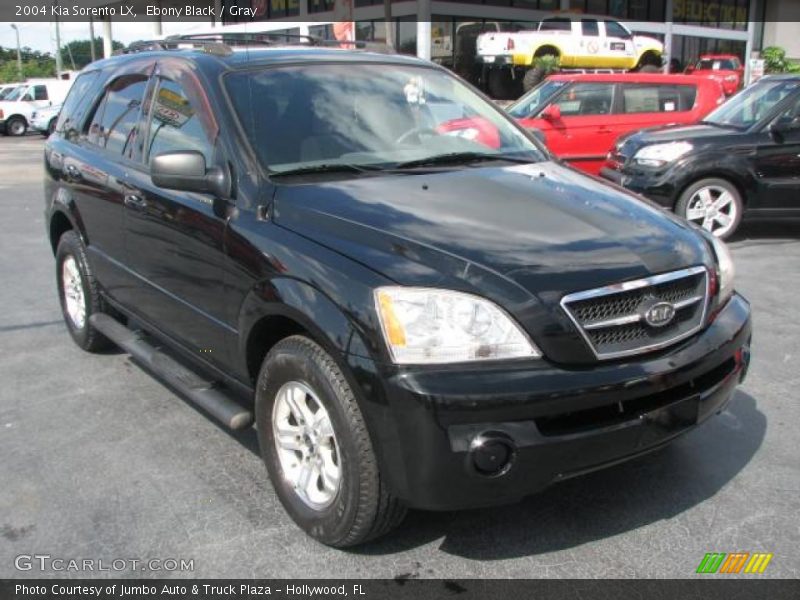 Ebony Black / Gray 2004 Kia Sorento LX