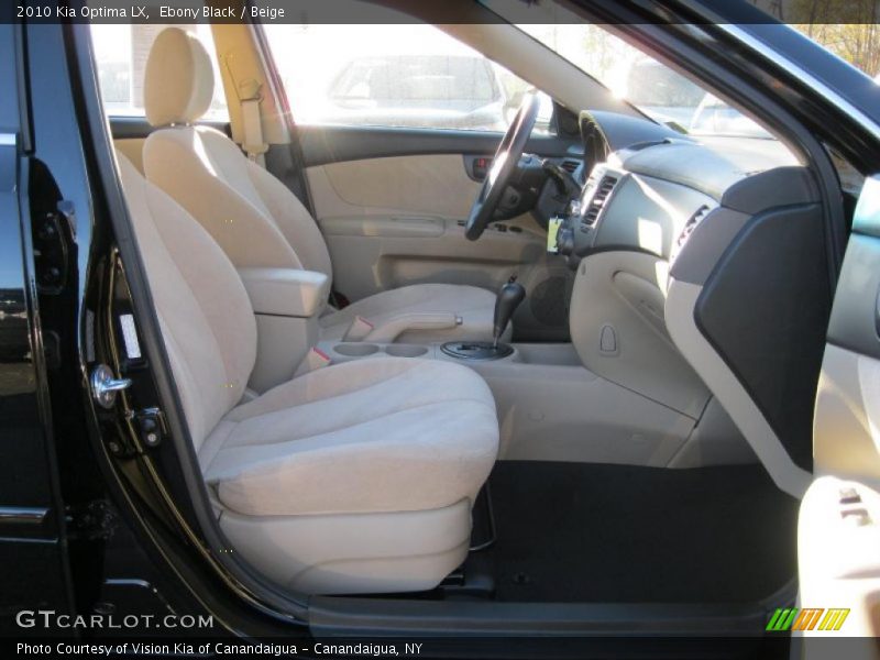 Ebony Black / Beige 2010 Kia Optima LX