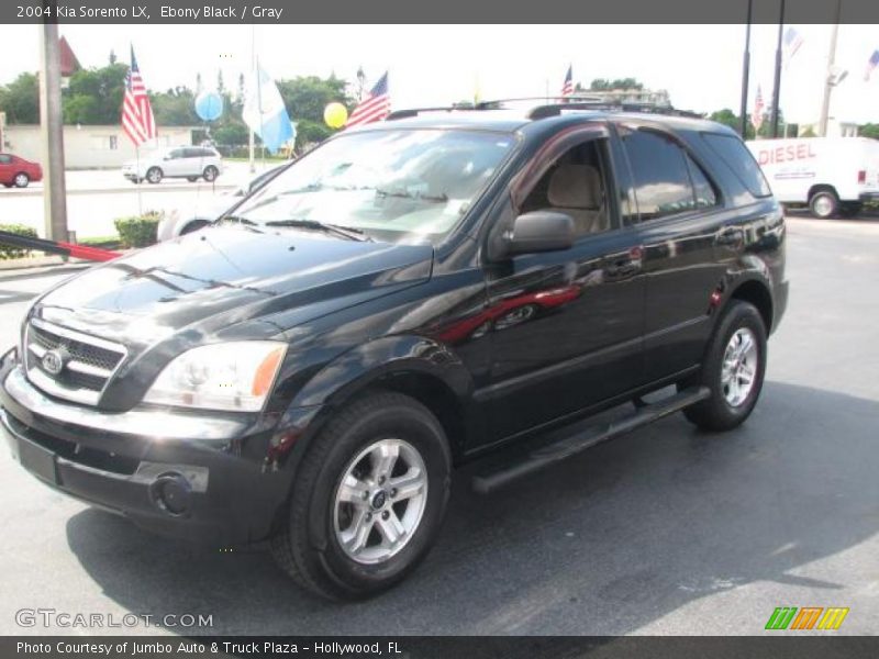 Ebony Black / Gray 2004 Kia Sorento LX