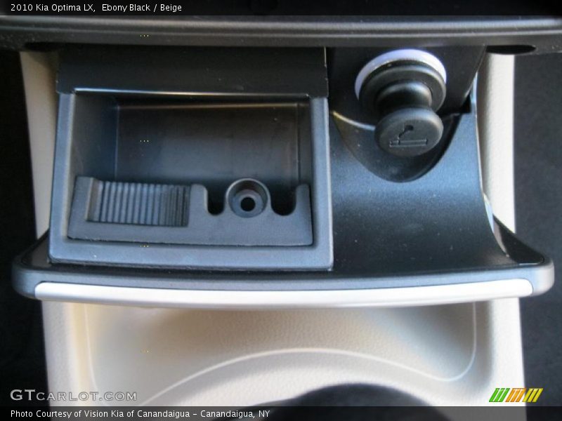 Ebony Black / Beige 2010 Kia Optima LX