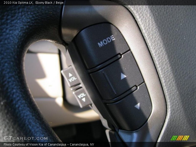 Ebony Black / Beige 2010 Kia Optima LX