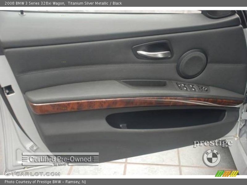 Titanium Silver Metallic / Black 2008 BMW 3 Series 328xi Wagon