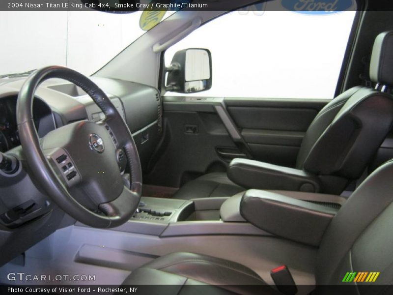  2004 Titan LE King Cab 4x4 Graphite/Titanium Interior