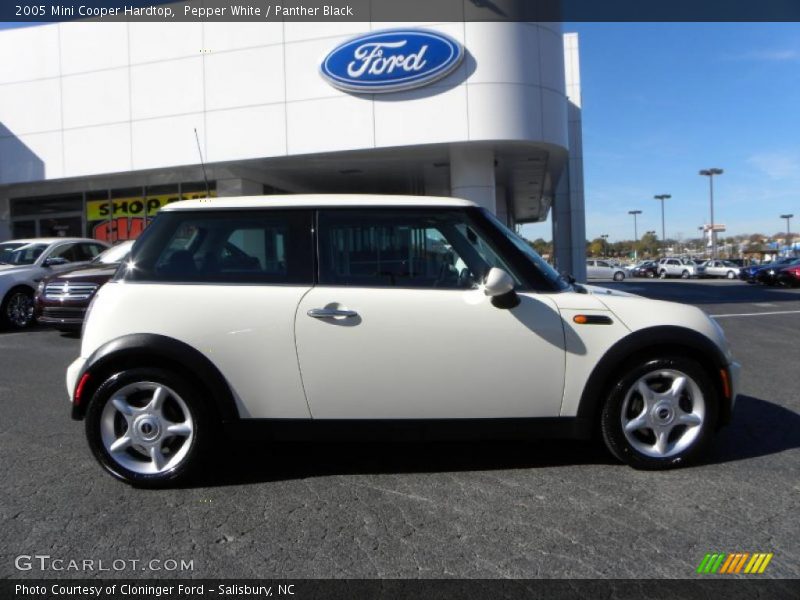 Pepper White / Panther Black 2005 Mini Cooper Hardtop