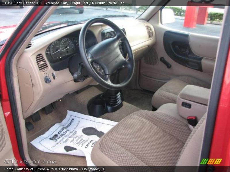 Medium Prairie Tan Interior - 1998 Ranger XLT Extended Cab 