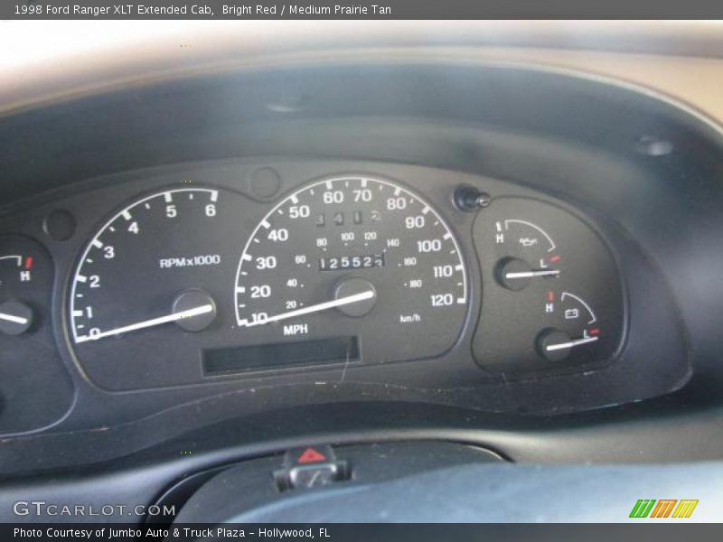 Bright Red / Medium Prairie Tan 1998 Ford Ranger XLT Extended Cab