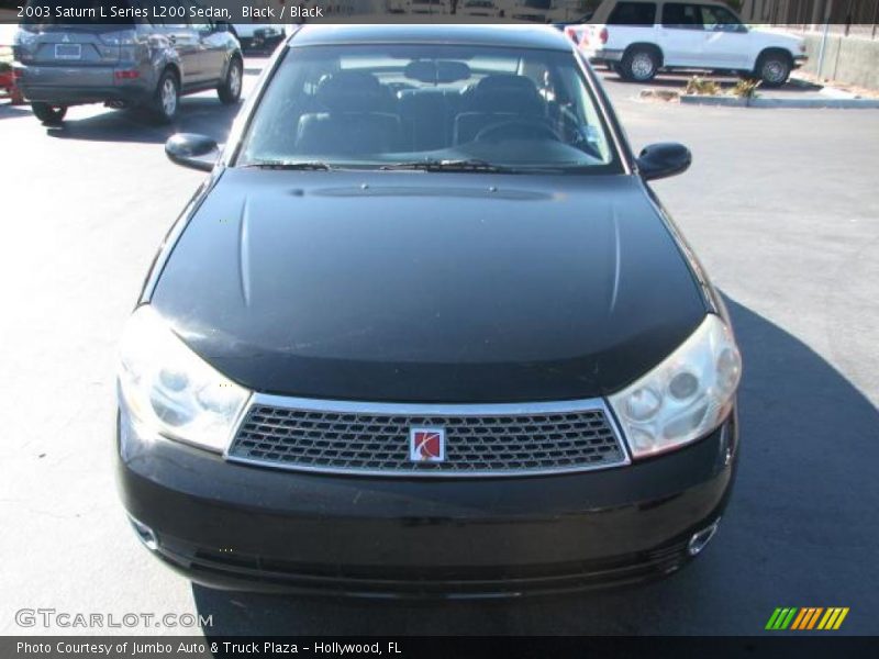 Black / Black 2003 Saturn L Series L200 Sedan