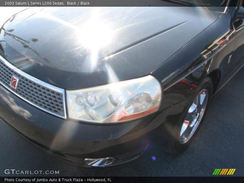 Black / Black 2003 Saturn L Series L200 Sedan