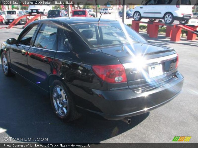 Black / Black 2003 Saturn L Series L200 Sedan