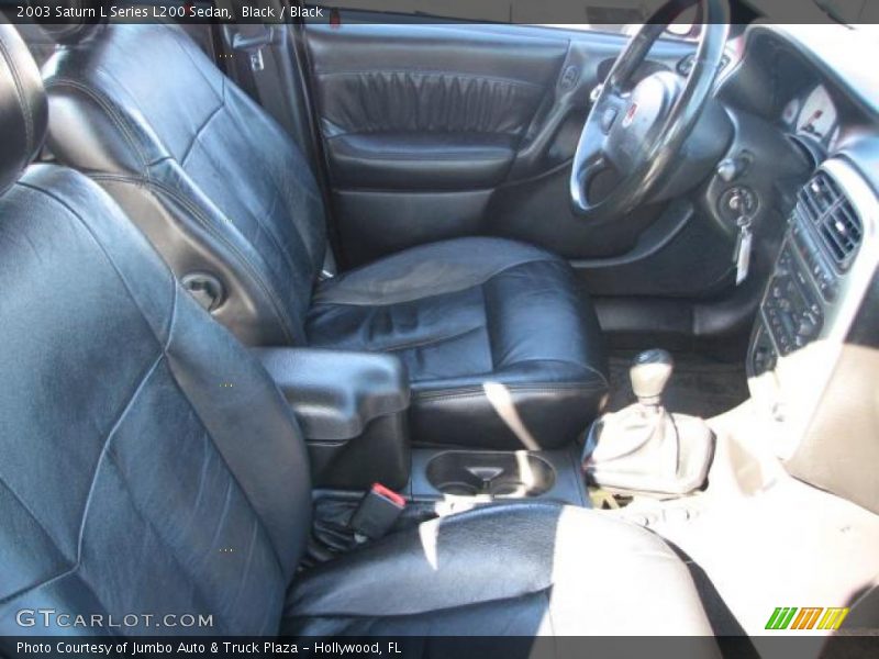 Black / Black 2003 Saturn L Series L200 Sedan