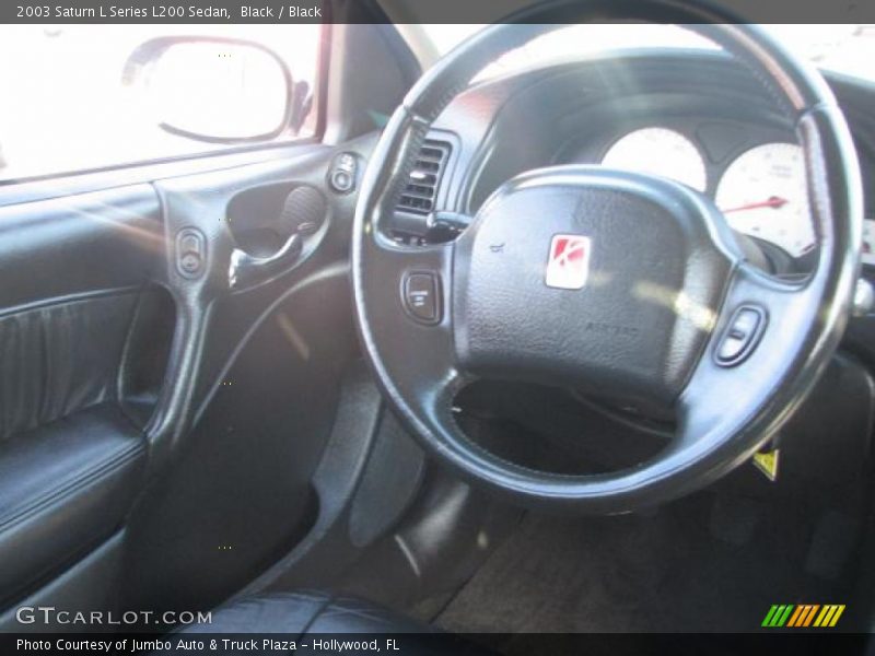 Black / Black 2003 Saturn L Series L200 Sedan