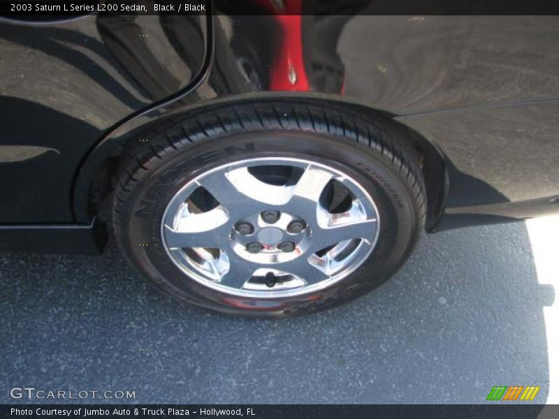 Black / Black 2003 Saturn L Series L200 Sedan