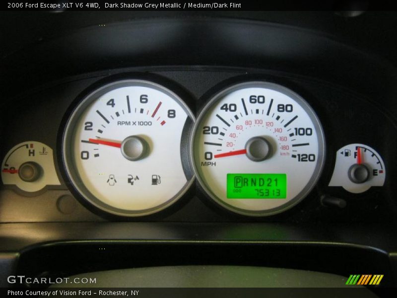 Dark Shadow Grey Metallic / Medium/Dark Flint 2006 Ford Escape XLT V6 4WD