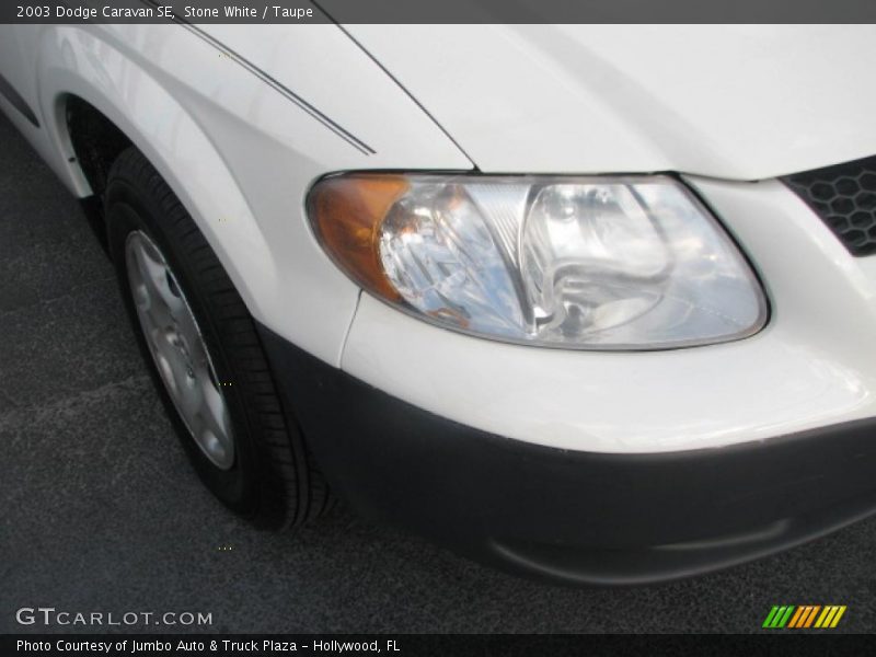 Stone White / Taupe 2003 Dodge Caravan SE