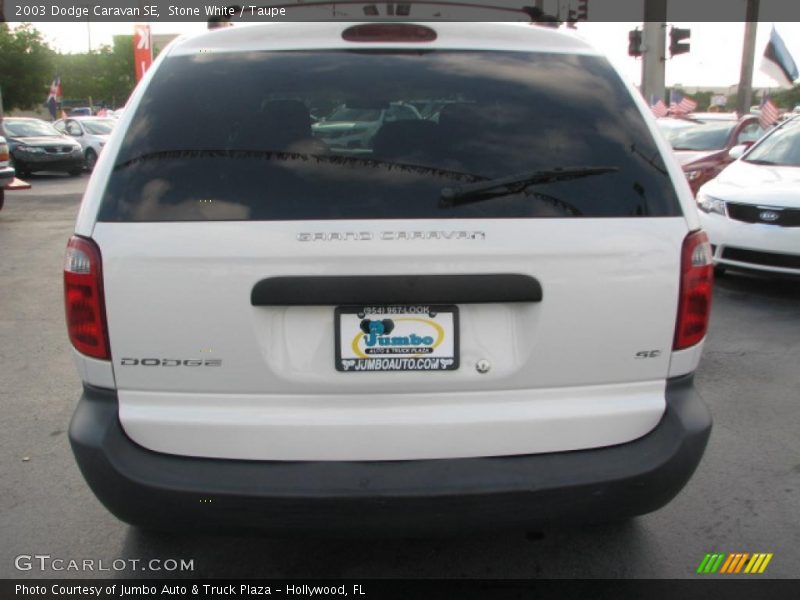 Stone White / Taupe 2003 Dodge Caravan SE