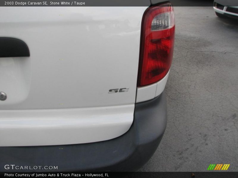 Stone White / Taupe 2003 Dodge Caravan SE
