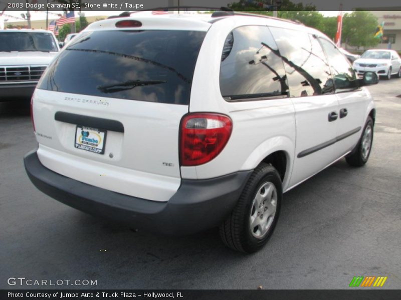 Stone White / Taupe 2003 Dodge Caravan SE