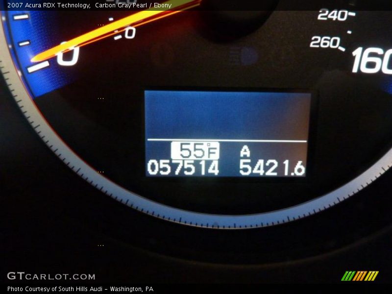 Carbon Gray Pearl / Ebony 2007 Acura RDX Technology