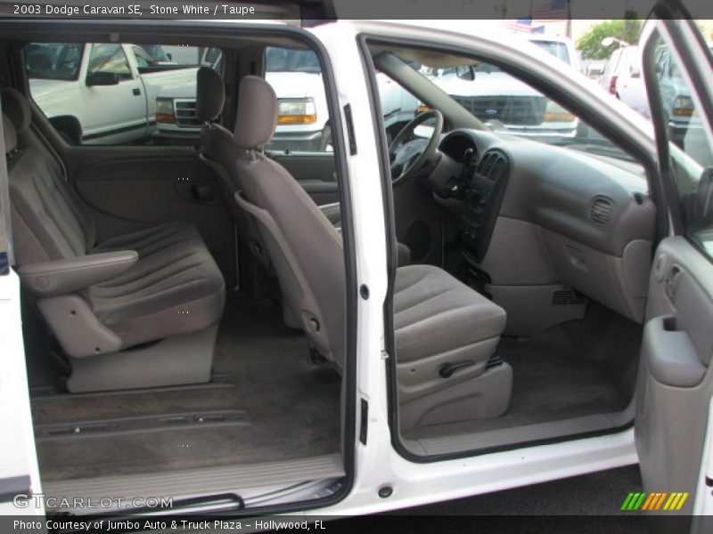Stone White / Taupe 2003 Dodge Caravan SE
