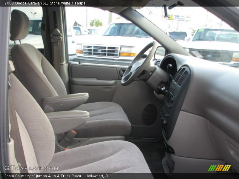 Stone White / Taupe 2003 Dodge Caravan SE