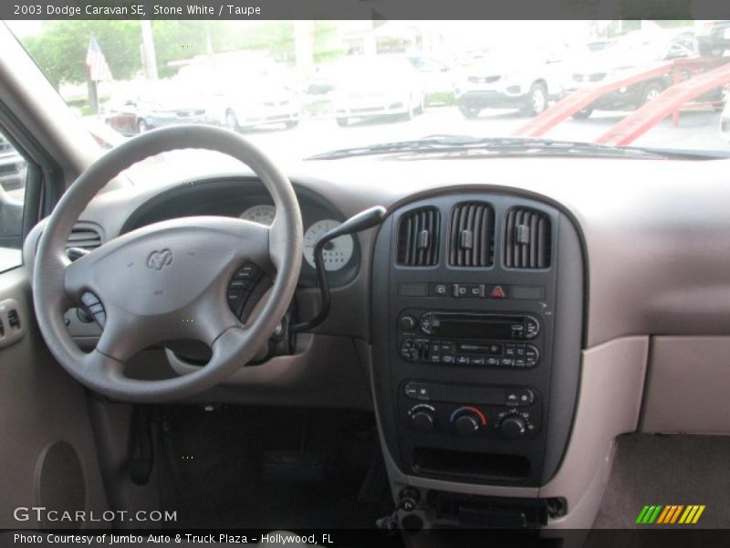 Stone White / Taupe 2003 Dodge Caravan SE
