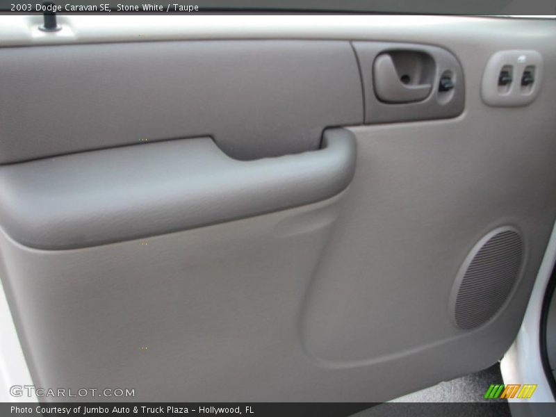 Stone White / Taupe 2003 Dodge Caravan SE