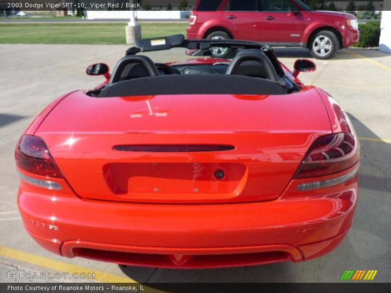 Viper Red / Black 2003 Dodge Viper SRT-10