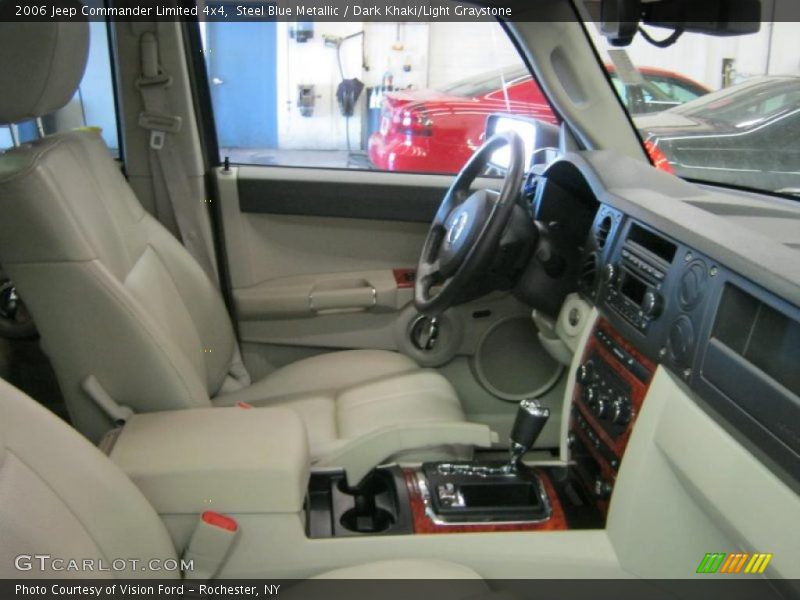 Steel Blue Metallic / Dark Khaki/Light Graystone 2006 Jeep Commander Limited 4x4