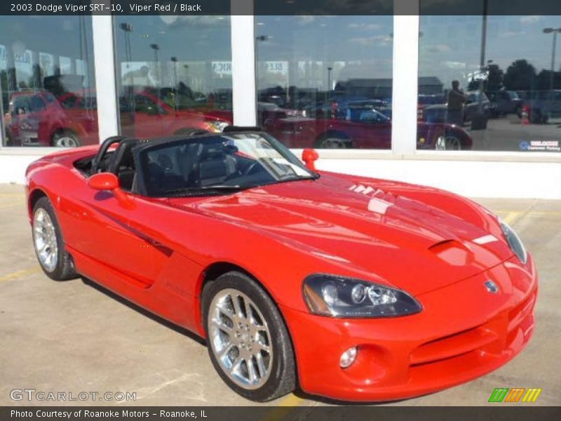 Viper Red / Black 2003 Dodge Viper SRT-10