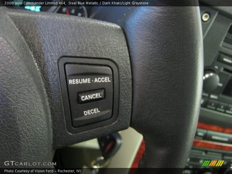 Steel Blue Metallic / Dark Khaki/Light Graystone 2006 Jeep Commander Limited 4x4