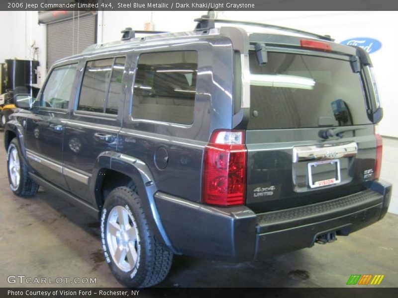 Steel Blue Metallic / Dark Khaki/Light Graystone 2006 Jeep Commander Limited 4x4