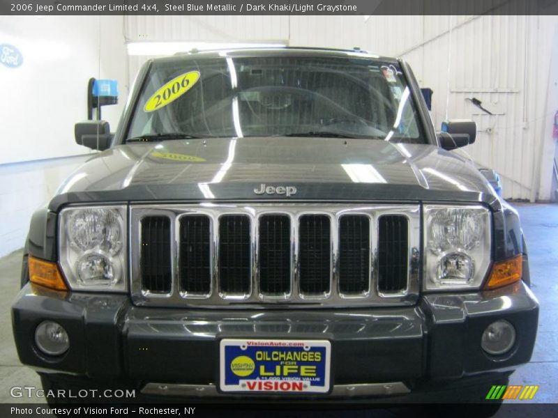 Steel Blue Metallic / Dark Khaki/Light Graystone 2006 Jeep Commander Limited 4x4