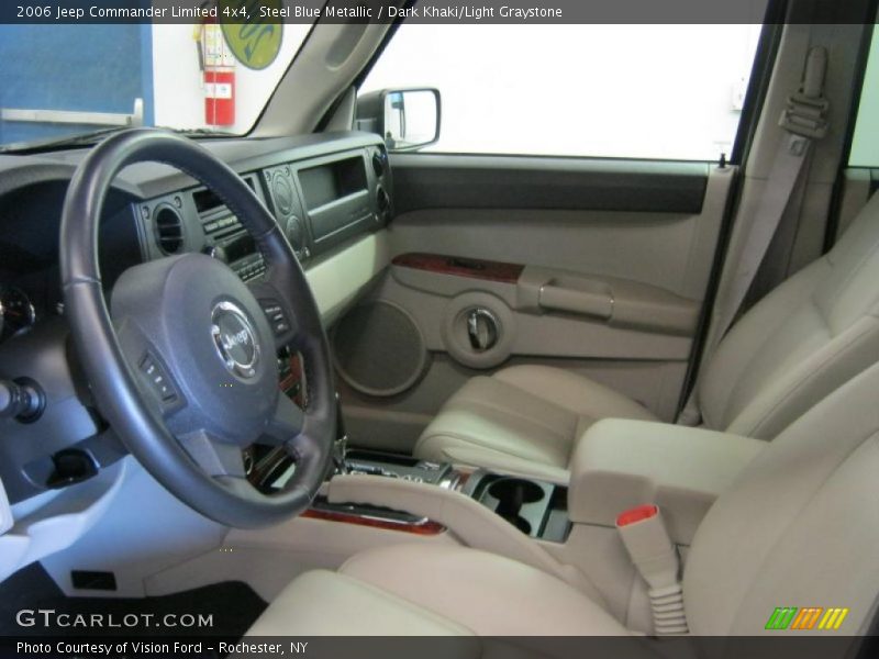 Steel Blue Metallic / Dark Khaki/Light Graystone 2006 Jeep Commander Limited 4x4