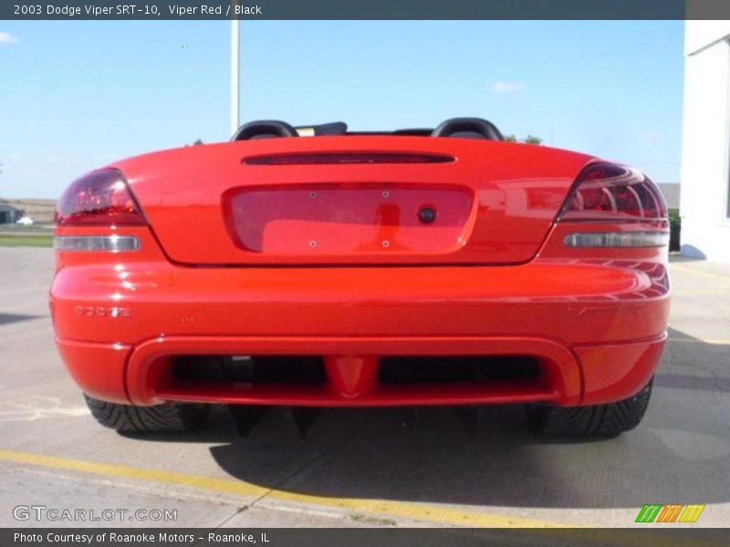 Viper Red / Black 2003 Dodge Viper SRT-10
