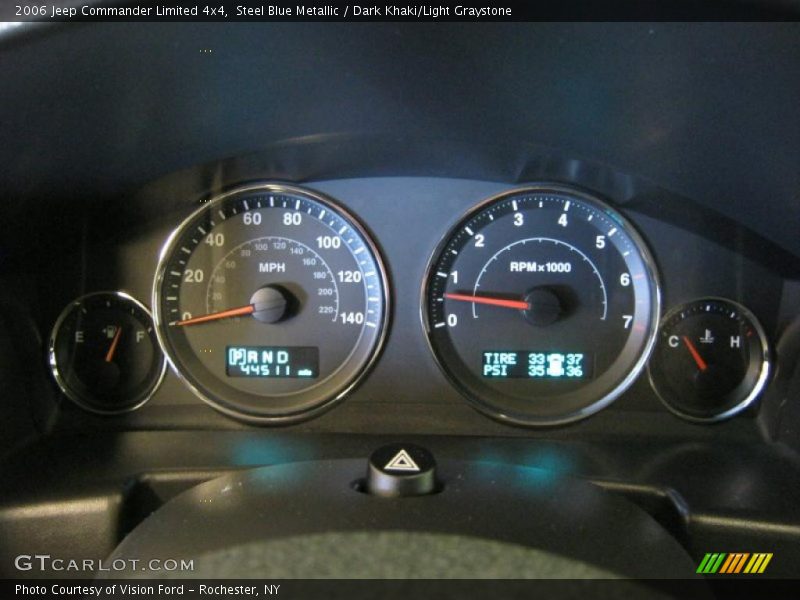 Steel Blue Metallic / Dark Khaki/Light Graystone 2006 Jeep Commander Limited 4x4