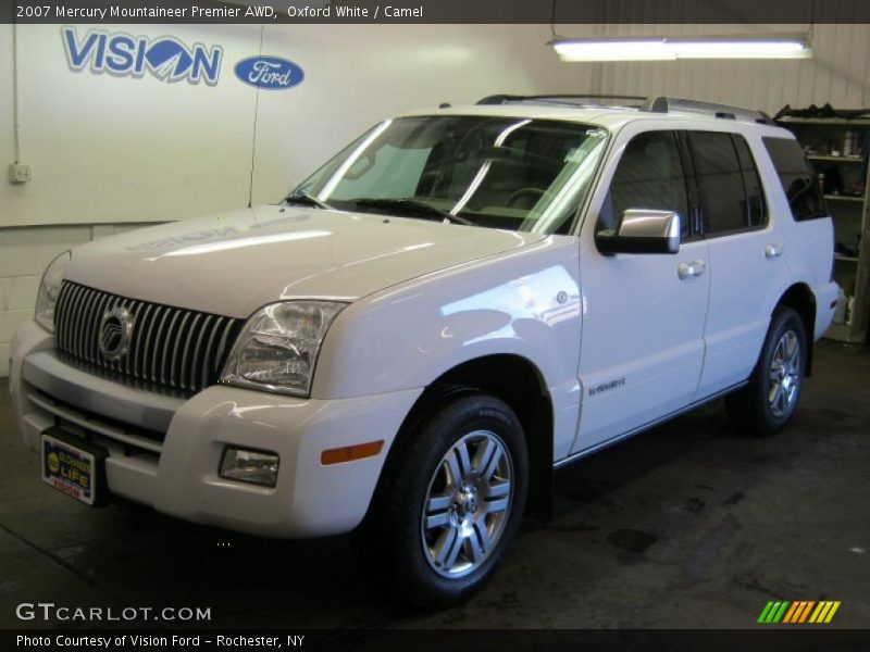 Oxford White / Camel 2007 Mercury Mountaineer Premier AWD