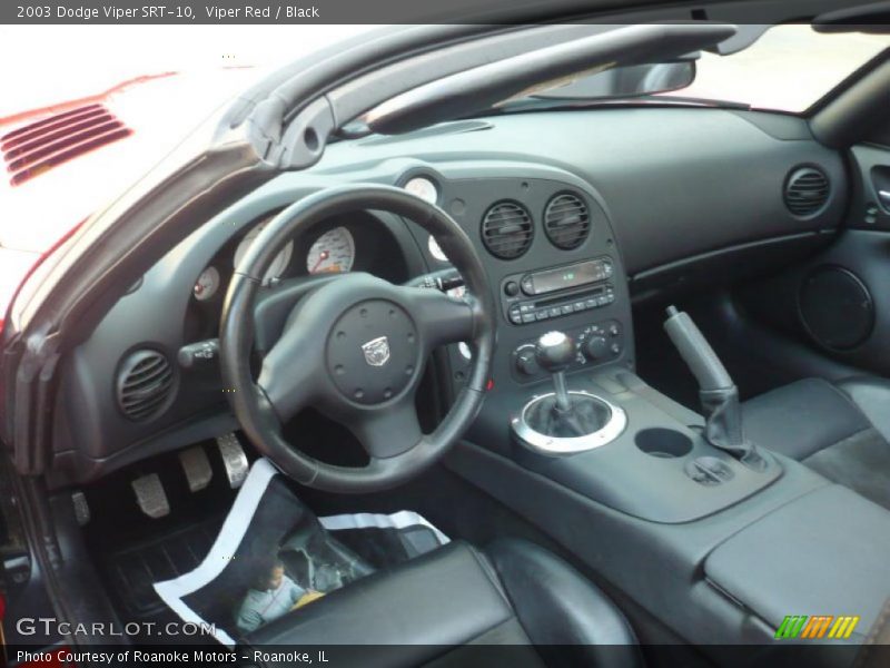 Black Interior - 2003 Viper SRT-10 