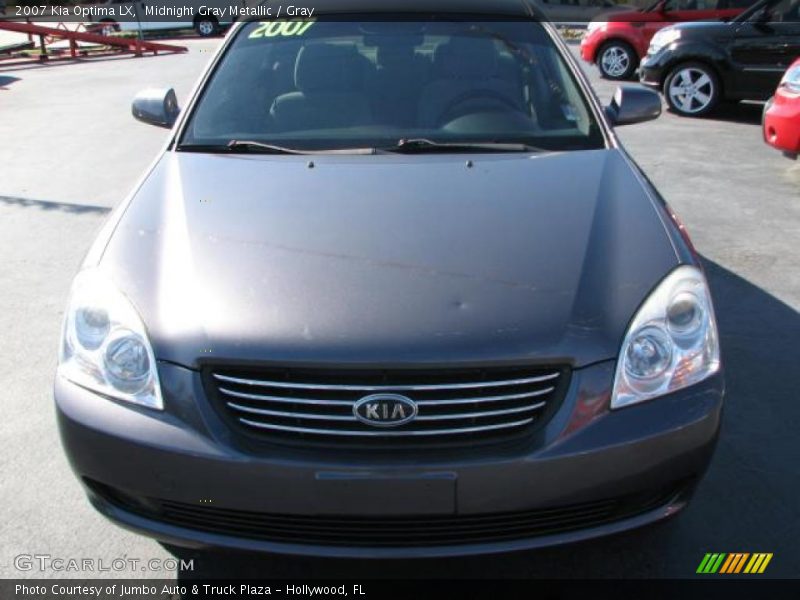 Midnight Gray Metallic / Gray 2007 Kia Optima LX