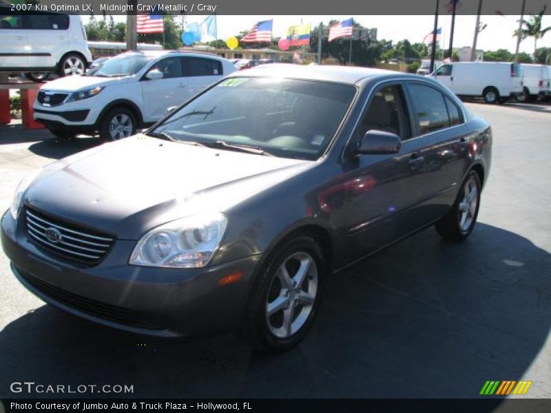 Midnight Gray Metallic / Gray 2007 Kia Optima LX