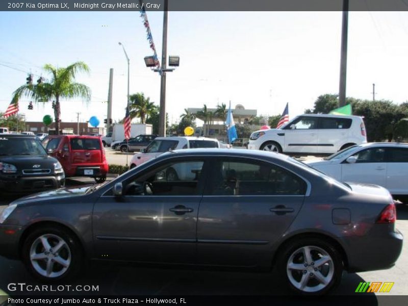 Midnight Gray Metallic / Gray 2007 Kia Optima LX