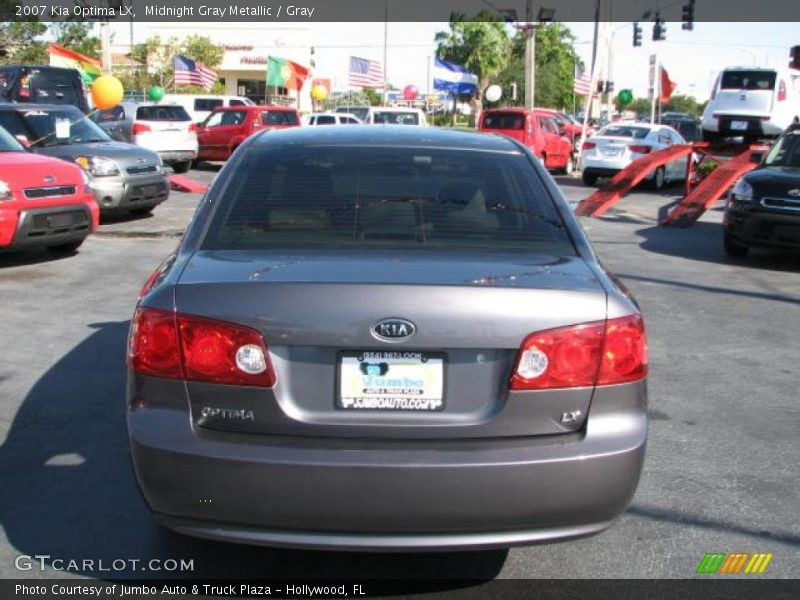Midnight Gray Metallic / Gray 2007 Kia Optima LX