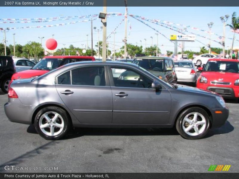 Midnight Gray Metallic / Gray 2007 Kia Optima LX