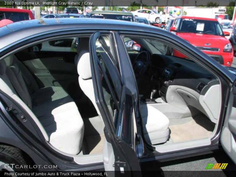 Midnight Gray Metallic / Gray 2007 Kia Optima LX
