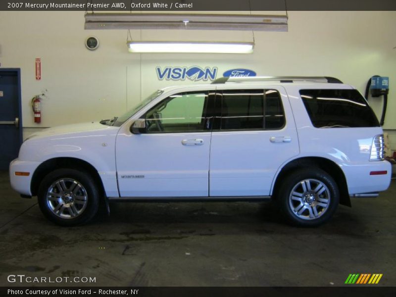 Oxford White / Camel 2007 Mercury Mountaineer Premier AWD