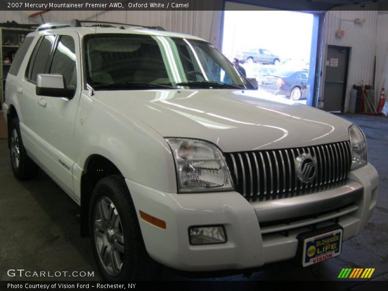 Oxford White / Camel 2007 Mercury Mountaineer Premier AWD