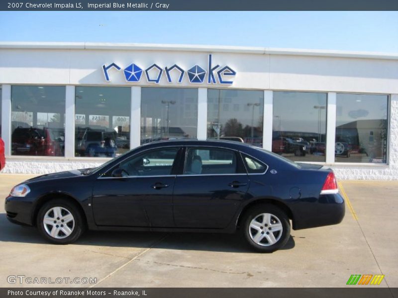 Imperial Blue Metallic / Gray 2007 Chevrolet Impala LS